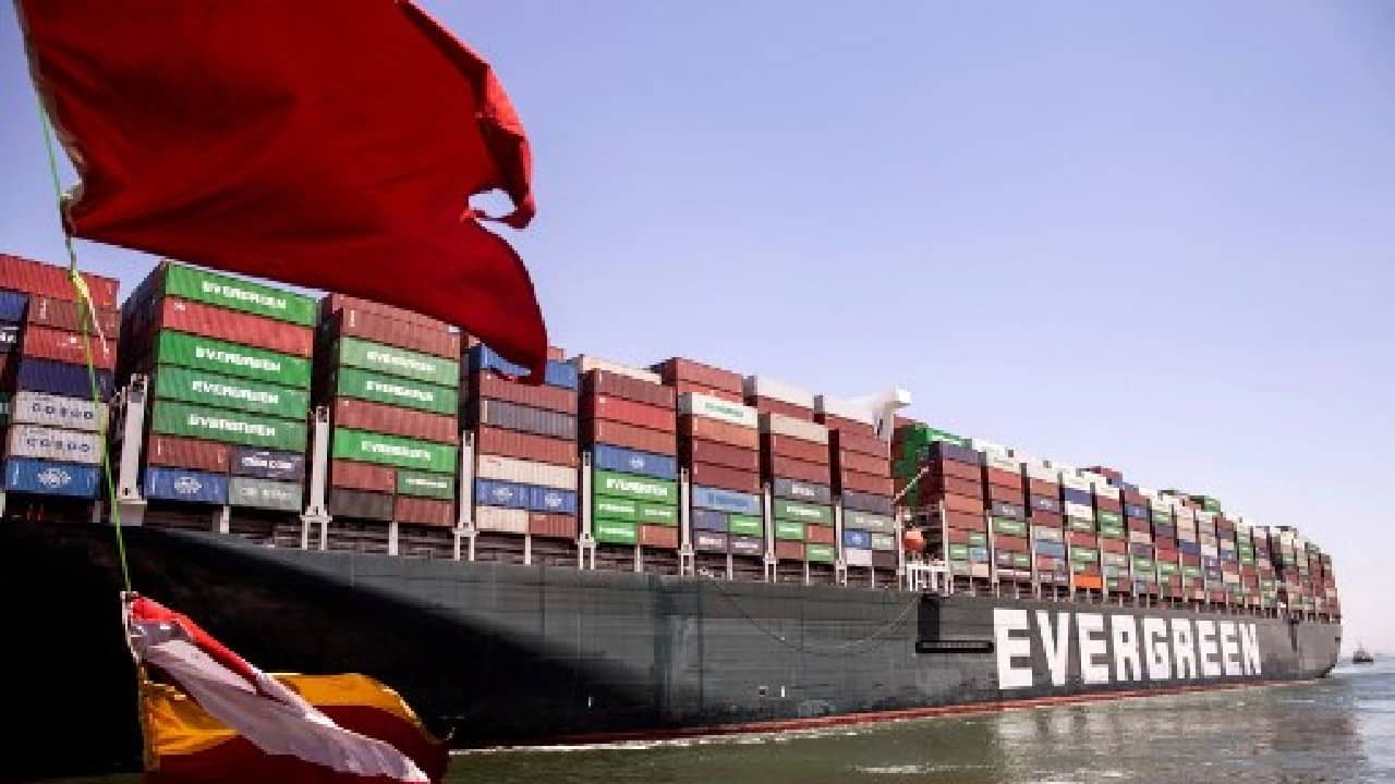 The nearly 200,000-tonne container vessel became wedged across the canal during a sandstorm on March 23, blocking a vital artery from Asia to Europe that carries 10 percent of global maritime trade and provides Egypt with vital revenues. After a round-the-clock salvage operation to dislodge it, Egypt seized the ship and demanded compensation from owners Shoei Kisen Kaisha for lost canal revenues, salvage costs and damage to the canal. (Image: AFP)