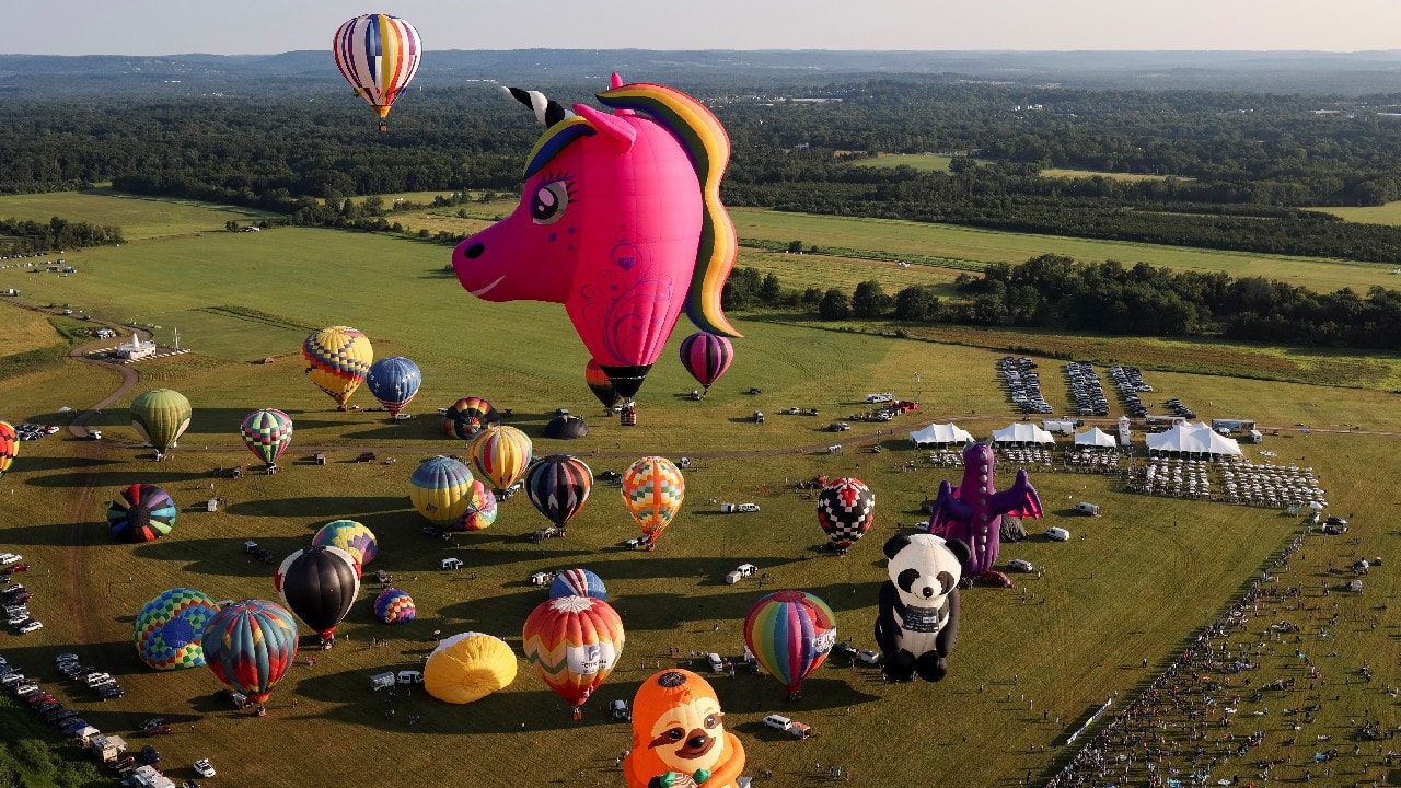 In Pics Hot air balloons fill New Jersey skies