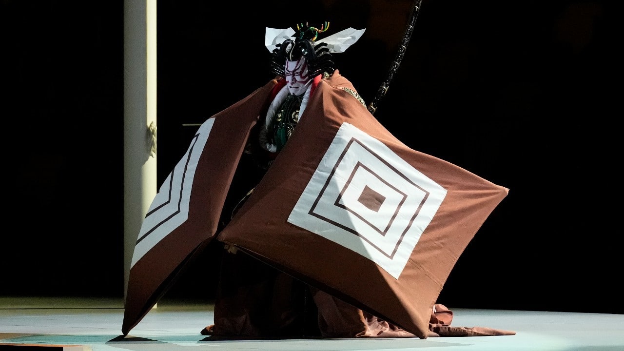 An actor performs during the opening ceremony in the Olympic Stadium at the 2020 Summer Olympics. (Image: AP)