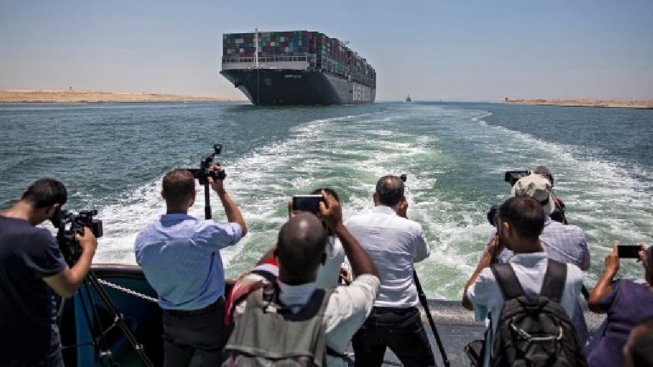 In a ceremony attended by ambassadors and international media, Suez Canal Authority chief (SCA) Osama Rabie inked a final deal with representatives of the owners. &quot;I announce to the world that we have reached a deal,&quot; Rabie said at the ceremony carried live on state television. He called March's salvage operation a &quot;race against time&quot; to restore global shipping flows. &quot;We were facing a tough test with the world watching,&quot; he added. (Image: AFP)