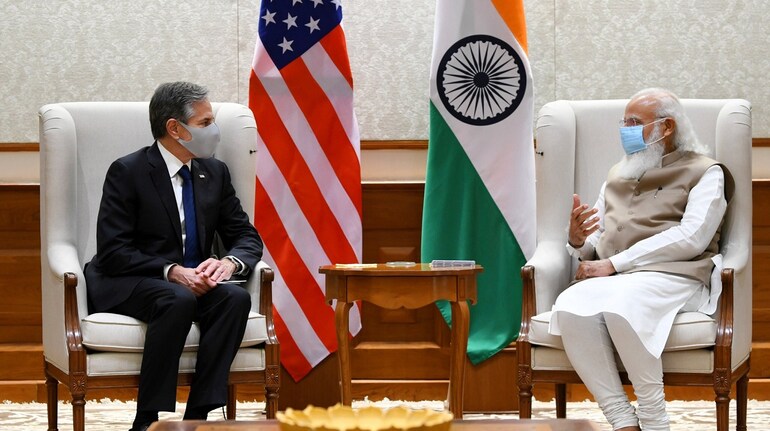 US Secretary of State Antony Blinken meets PM Narendra Modi (Image: Twitter/@MEAIndia)