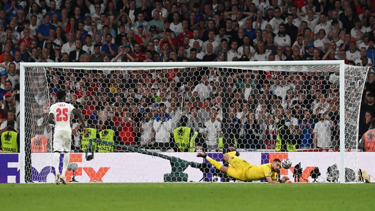 England were off to a dream start. Shaw’s counter down the left found Kane. He sent it to Trippier on the right wing. The unmarked Trippier took all the time to weigh his options and sent a long cross which is met by Shaw whose half volley hit the inside of the post and wrestled into the back of the net. Italy was caught in slumber during the attack. (Image: Reuters)