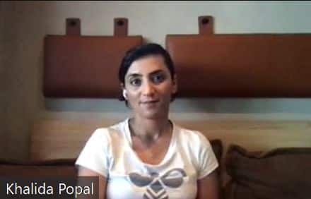 Khalida Popal, former captain of the Afghanistan women’s national football team.