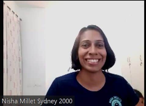 Swimmer Nisha Millet represented India during the 2000 Sydney Olympics.