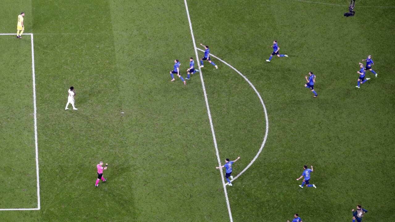 The penalties were decided by the young guns – some misfired, while another rose to the occasion. After Rashford misfired, Sancho and Saka were both denied by the 22-year-old Donnarumma to send Italy into a cavort as England sank. (Image: Reuters)