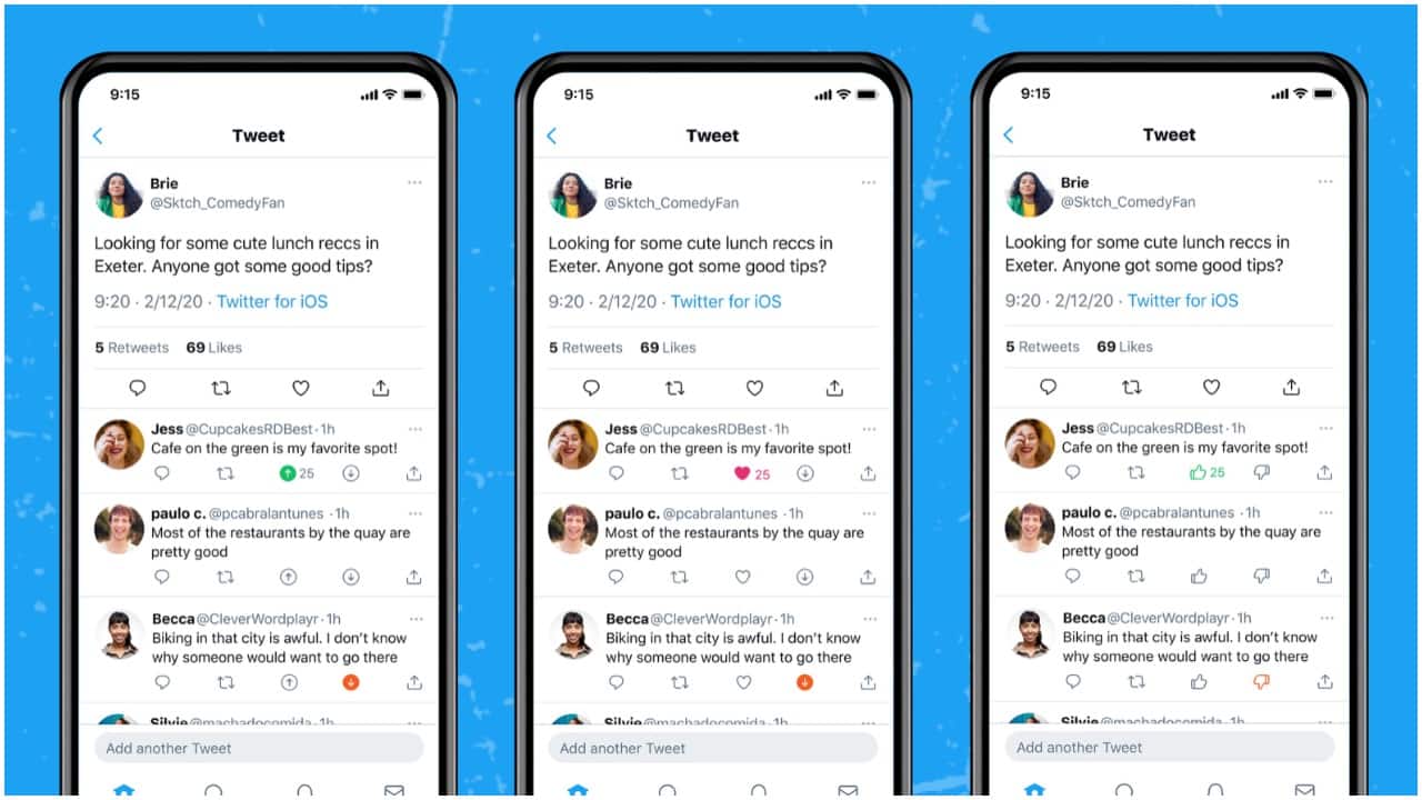 Twitter is experimenting with new ways to help people react to a conversation. The micro-blogging site is testing the Reddit-like feature to downvote on replies. Twitter says the experiment is being performed to find out the type of replies that users find relevant in a conversation. It clarified that a downvote is “not a dislike button” and are visible only to the user. Those who are a part of the experiment will see an upvote and downvote button next to the heart/ like button. Select users might also see a thumbs up/ thumbs down button instead.