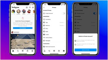 New Instagram Update defaults 16 year olds account as private when they sign up. (Image: Instagram)
