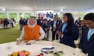 PM Modi fulfills his promise, eats ice cream with PV Sindhu