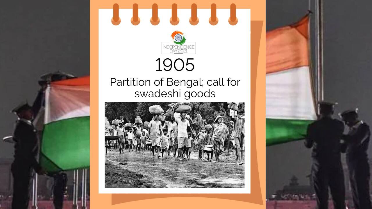 1905 | Partition of Bengal; call for swadeshi goods (Image: News18 Creative)