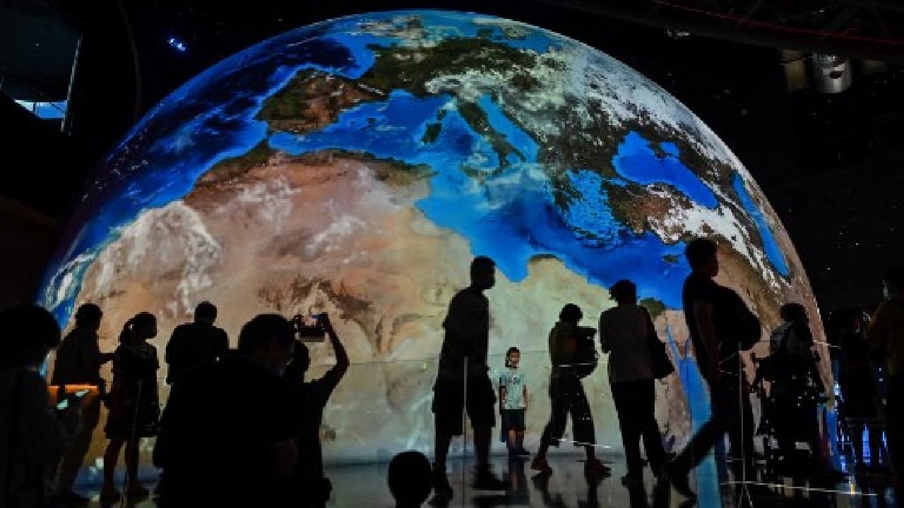 China has opened the doors on what it bills as the world's largest planetarium, a slick new Shanghai facility showcasing the nation's recent extra-terrestrial exploits while notably downplaying those of space pioneers like the United States. (Image: AFP)