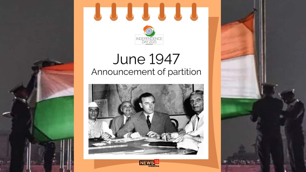 June, 1947 | Announcement of partition (Image: News18 Creative)