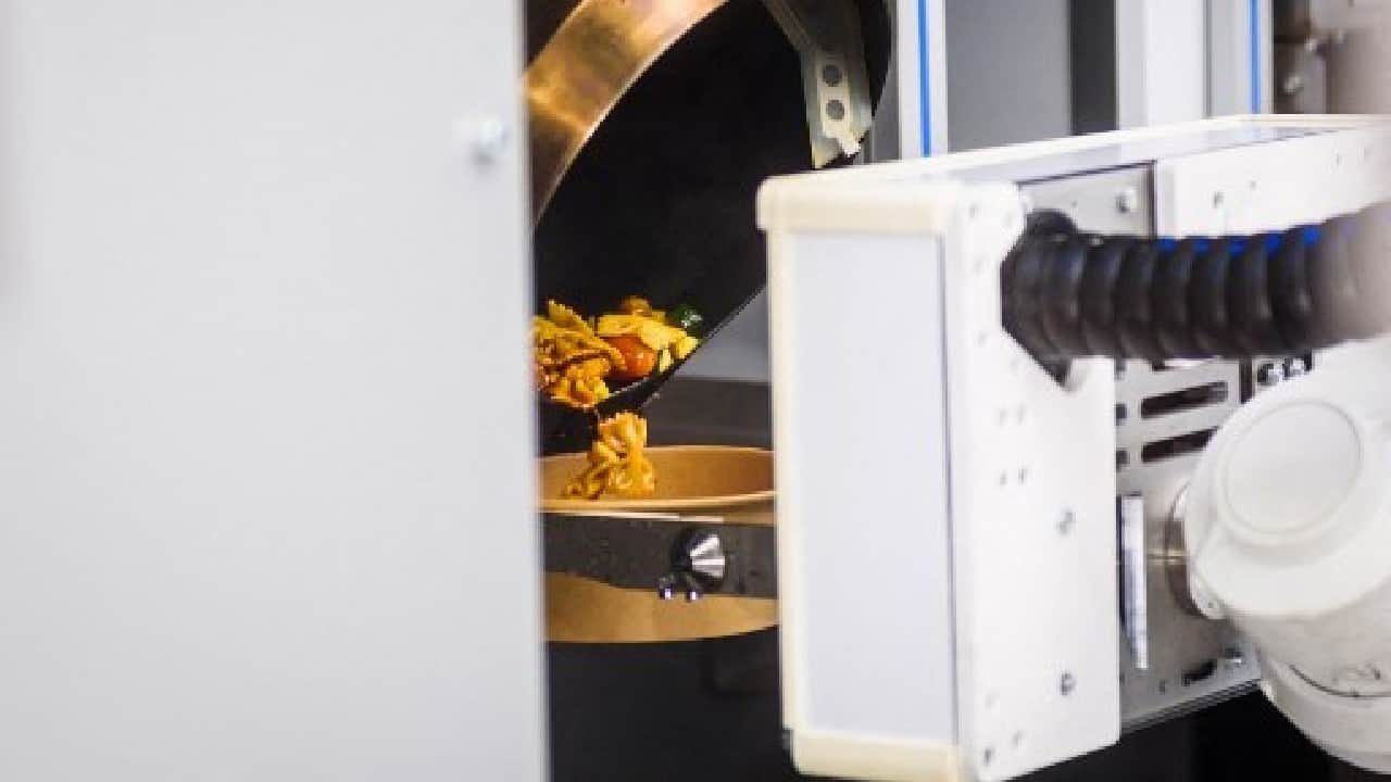 Roboeatz was set up in January 2018 by Konstantins Korcjomkins and Janis Poruks, who have been running the Woki Toki fast food chain in Latvia since 2009. Their aim? To revolutionise the fast food industry. (Image: AFP)