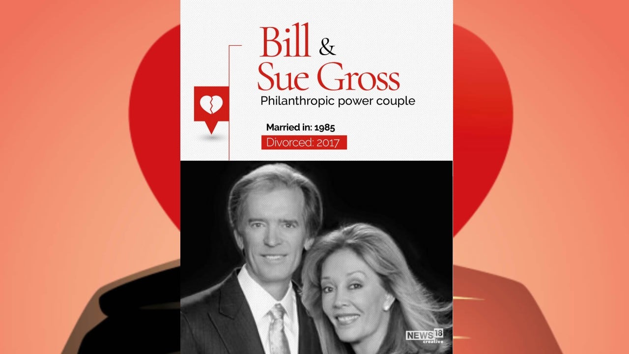 Bill & Sue Gross | Philanthropic power couple parted ways in 2017. (Image: News18 Creative) Bill & Sue Gross | Philanthropic power couple parted ways in 2017. (Image: News18 Creative)