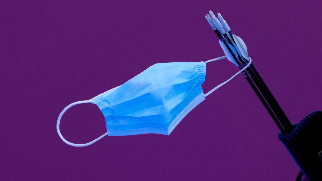 British archer Bryony Pitman attached one to the arrows in her quiver. (Image: AP)