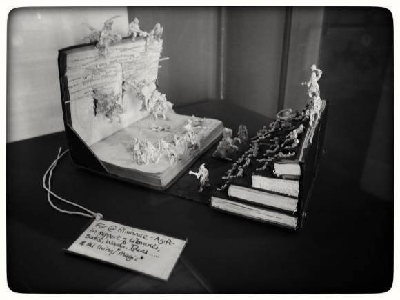 Representational image: a book sculpture carved out of copies of 'Filmhouse'. (Image: marsupium photography via Wikimedia Commons 2.0)