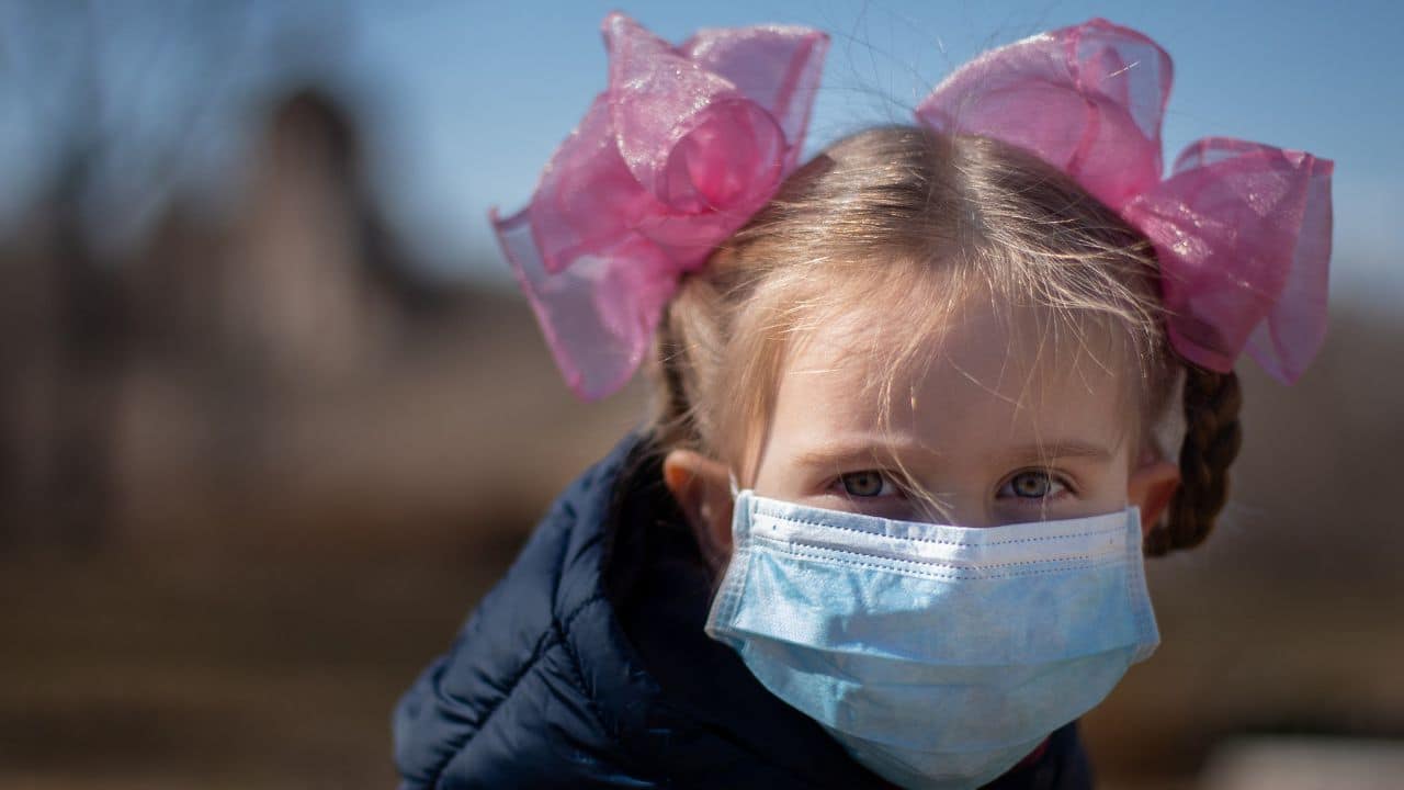 Child mask coronavirus pandemic