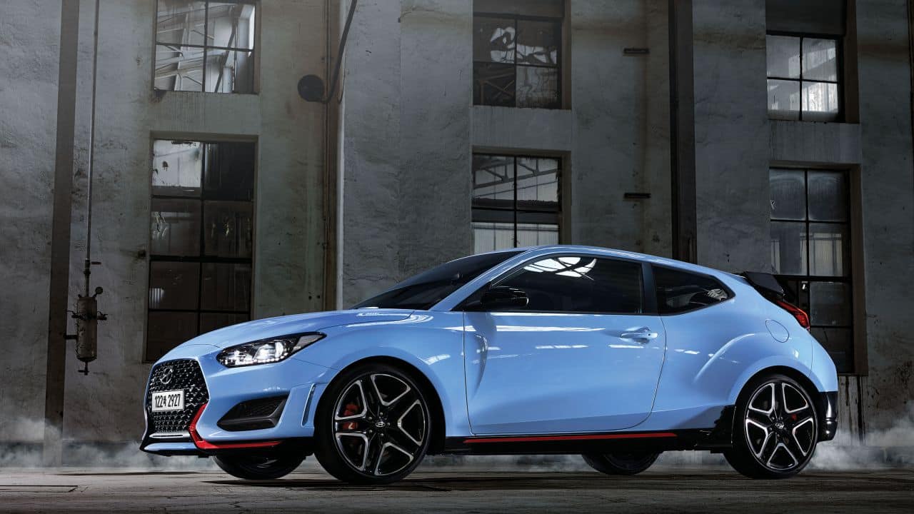 The big 19-inch wheels on the Hyundai Veloster N. don’t make for the plushest of rides - the Veloster N can thud through road undulations, but when you’re having this much fun, what’s a filling or two shaken loose?