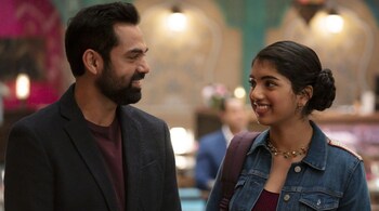 Abhay Deol and Avantika Vandanapu (right) in 'Spin'. Vandanapu worked in Tamil and Telugu cinema in India before she moved to the United States at the age of 13.