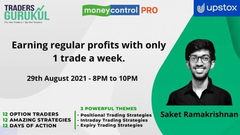 Moneycontrol PRO presents Option Omega 2.0 Sunday 29th August at 8 PM with Saketh Ramakrishna on