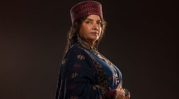 Actor Shabana Azmi has some powerful moments in 'The Empire' - an eight-episode web series in which she plays the role of Babur's grandmother, Aisan Daulat Begum.