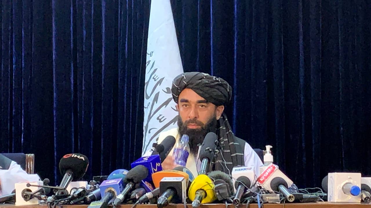 "We are assuring our countrymen and women and the international community, we will not have any narcotics produced," Taliban spokesman Zabihullah Mujahid said in a press conference on August 18 (AP Photo)
