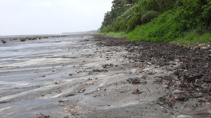 Cyclone, oil spill and tarballs: a trio of troubles for Mahim village
