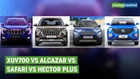 Mahindra XUV700 vs Hyundai Alcazar vs Tata Safari vs MG Hector Plus