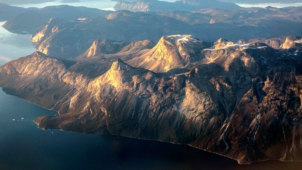 Mountains are pictured at the west coast close to Nuuk, Greenland. (Image: Reuters)