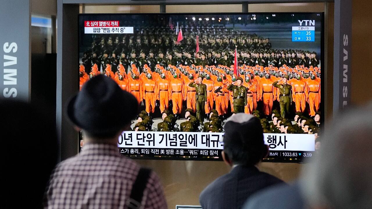 Previous nighttime parades were not aired live but a taped broadcast was shown on state TV hours later. The one overnight Wednesday and early Thursday was the third straight held at night — timed for spectacle. (Image: AP)