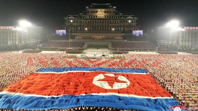 In Pics | North Korea leader Kim Jong Un presides over toned-down civil defense parade