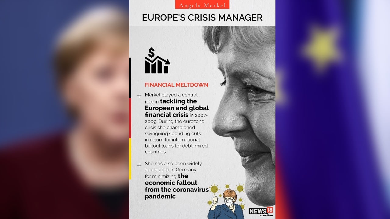 Some major moments in the recent history when a cool headed Merkel emerged as Europe’s de facto leader. (Image: News18 Creative)