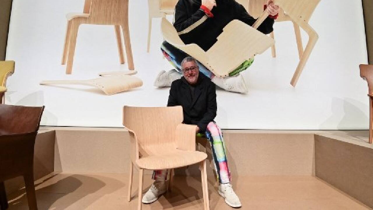 The trend of searching out durable, solid and sustainable material was highlighted by the fair's "urban forest", 100 maples, oaks, lime, apple and plum trees that welcomed visitors and will later be replanted around Milan. "The pandemic has revealed a huge appetite in people for creating, for renovating their homes, because they are staying at home, they don't travel so much," said French designer Pierre Yovanovitch. He believes "people want comfort, sensuality", not cold, white interiors: "They are searching for more playfulness, more colour, more joy." (Image: AFP) The trend of searching out durable, solid and sustainable material was highlighted by the fair's "urban forest", 100 maples, oaks, lime, apple and plum trees that welcomed visitors and will later be replanted around Milan. "The pandemic has revealed a huge appetite in people for creating, for renovating their homes, because they are staying at home, they don't travel so much," said French designer Pierre Yovanovitch. He believes "people want comfort, sensuality", not cold, white interiors: "They are searching for more playfulness, more colour, more joy." (Image: AFP)