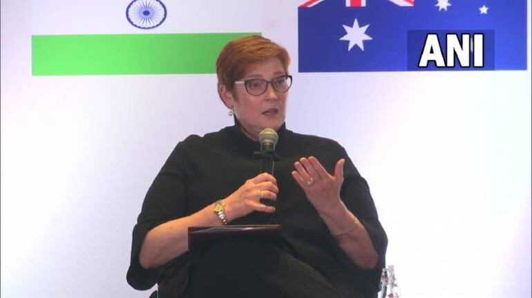 Australian FM Marise Payne (Image: ANI) Australian FM Marise Payne (Image: ANI)