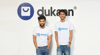 Dukaan is among a slew of startups looking to digitise small businesses and take retail (kirana) stores online. (File image of co-founders Subhash Choudhary (L) and Suumit Shah(R))