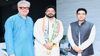 Former BJP leader Babul Supriyo joins TMC (Image: Twitter/ AITC)