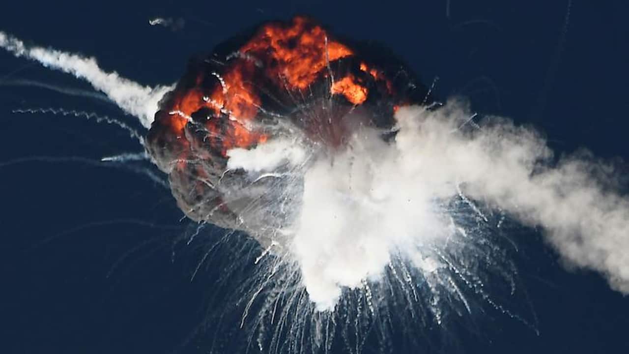 Firefly Aerospace's first Alpha rocket suffered a catastrophic anomaly during its first launch leading to the loss of the vehicle 2 minutes, 30 seconds after liftoff from Vandenberg Space Force Base, California, September 2. REUTERS/ Gene Blevins.