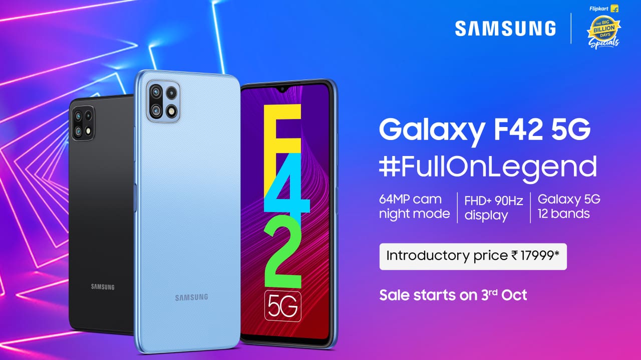 Samsung Galaxy F42 5G with MediaTek Dimensity 700 SoC, 90Hz Display launched in India: Check Price, Specs, Availability