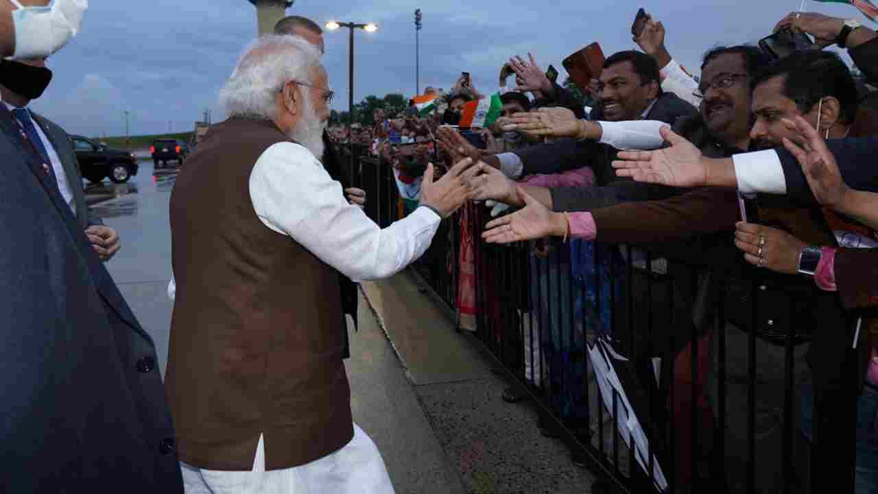 In Pics | PM Narendra Modi Receives Enthusiastic Welcome In US