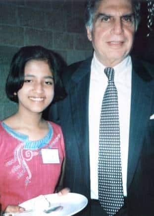 Spriha Biswas with Ratan Tata.