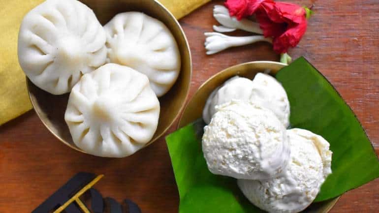 Ukdiche Modak and ice cream by Icestasy. The traditional sweet has adapted to new tastes and health requirements, with options like vegan, sugar-free, lactose-free and gluten-free modaks.