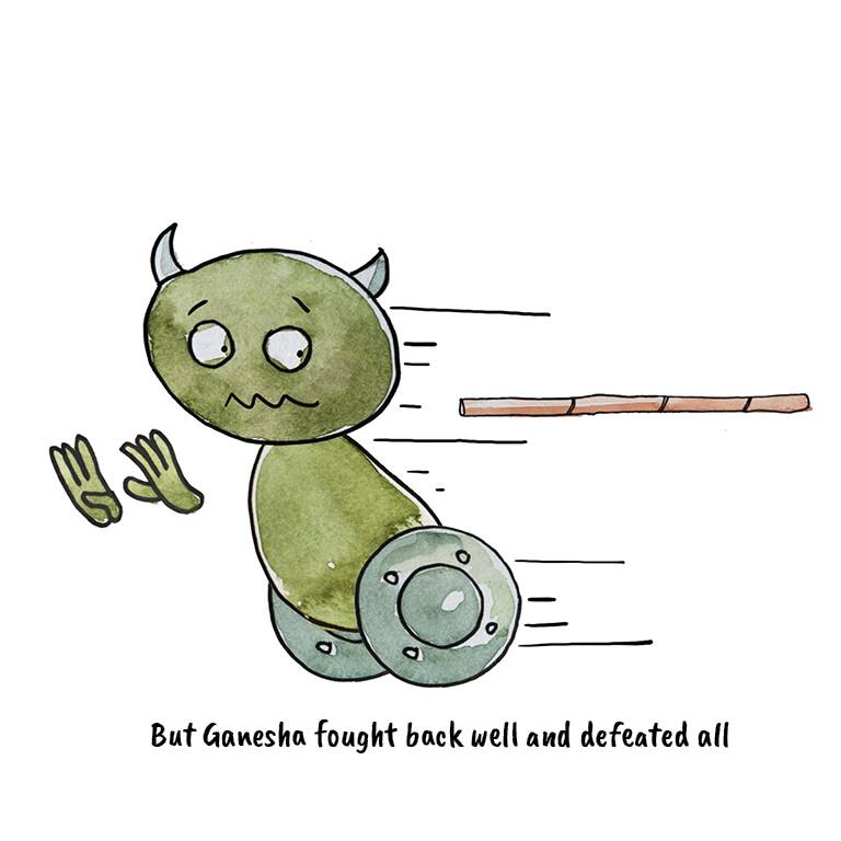 But Ganesha fought back well and defeated all (Image: News18 Creative)