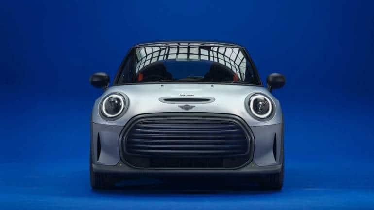 The car shell is an intense shade of blue, which imparts it that look of glamour.