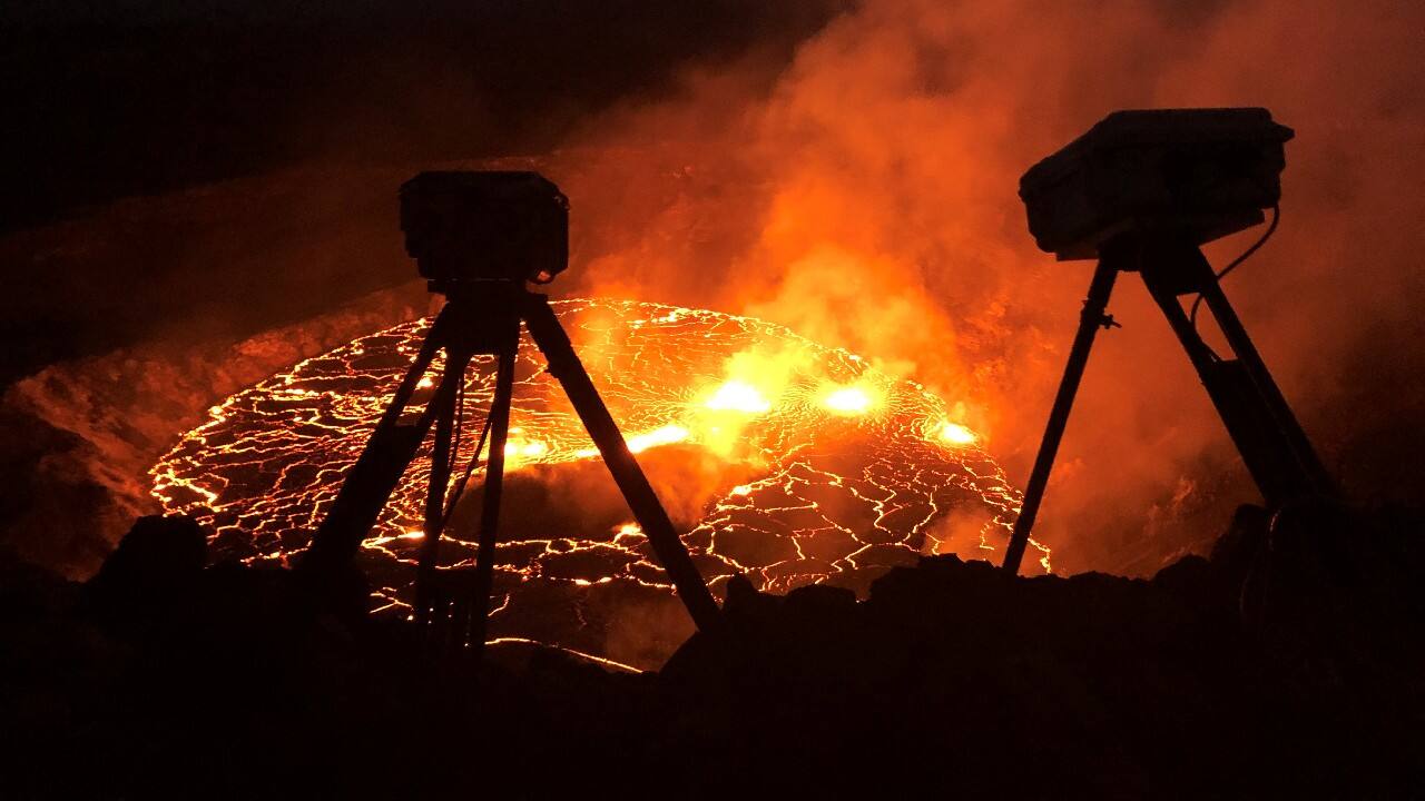 A rising lava lake is seen within Halema'uma'u crater during the eruption of Kilauea volcano in Hawaii National Park, Hawaii, U.S. (Image: USGS/Reuters)