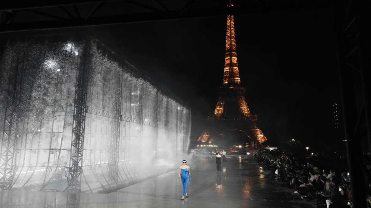 Yves Saint Laurent returns to Eiffel Tower runway