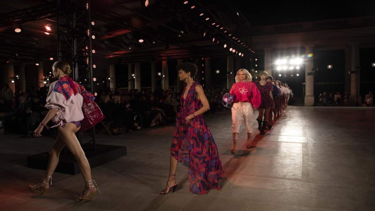 Models wear creations for the Isabel Marant Spring-Summer 2022 ready-to-wear fashion show in Paris, Thursday, Sept. 30, 2021. (Photo by Vianney Le Caer/Invision/AP) Models wear creations for the Isabel Marant Spring-Summer 2022 ready-to-wear fashion show in Paris, Thursday, Sept. 30, 2021. (Photo by Vianney Le Caer/Invision/AP)
