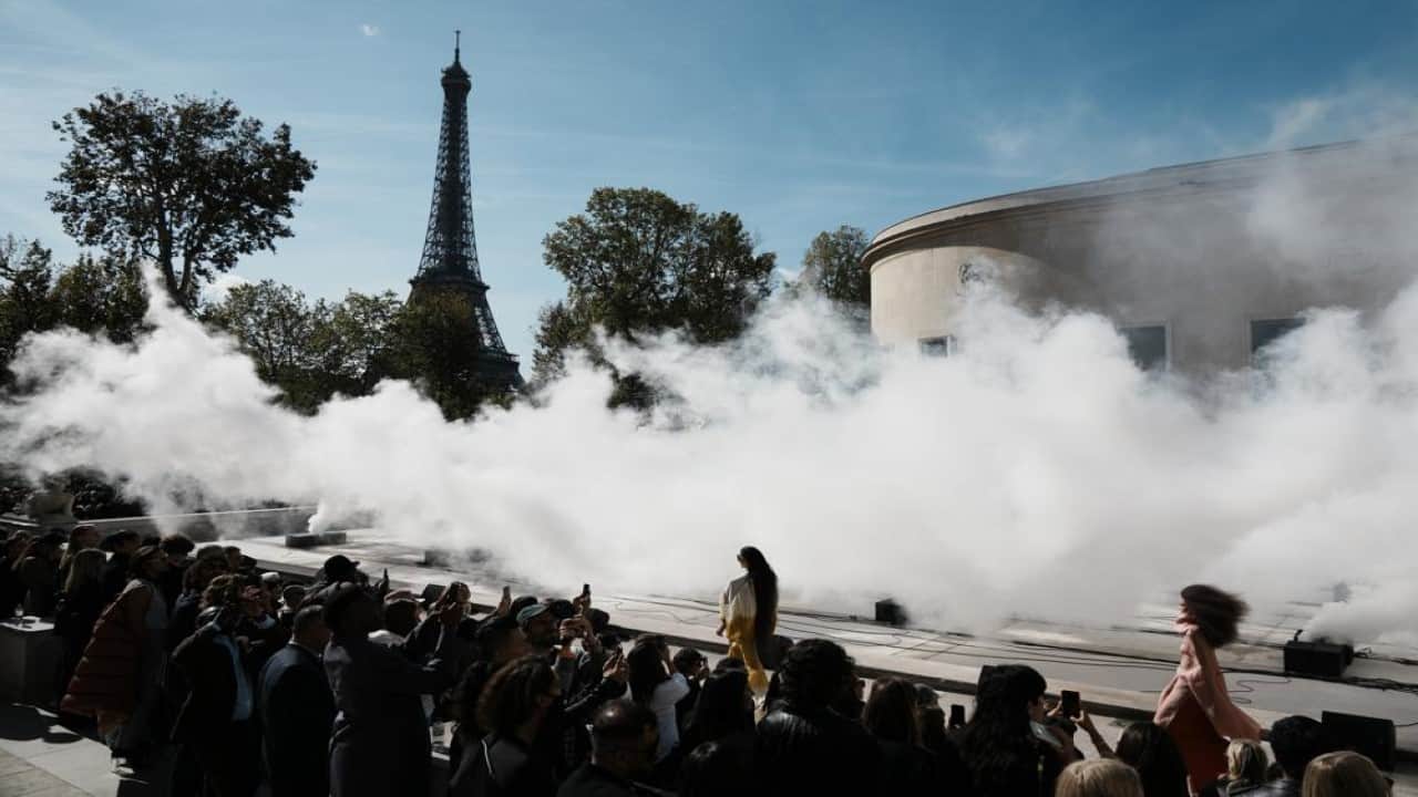 Models wear creations for Rick Owens' Spring-Summer 2022 ready-to-wear fashion show Thursday, Sept. 30, 2021, in Paris. (AP Photo/Thibault Camus) Models wear creations for Rick Owens' Spring-Summer 2022 ready-to-wear fashion show Thursday, Sept. 30, 2021, in Paris. (AP Photo/Thibault Camus)