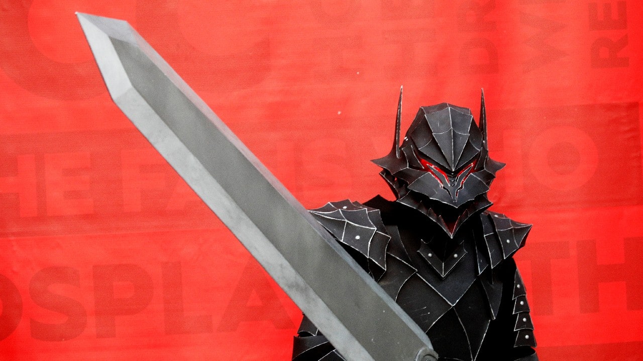 A man in costume poses for a photograph at the 2021 New York Comic Con, at the Jacob Javits Convention Center in Manhattan in New York City, New York, U.S., October 7. (Image: Reuters)