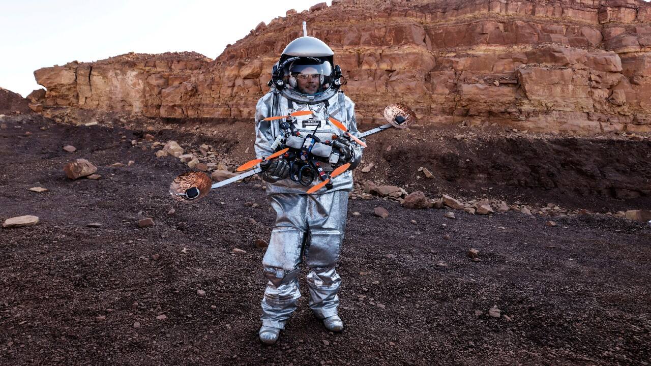 A number of recent Mars probes have captivated astronomy fans across the world with robotic rovers like NASA's Perseverance and, for the first time, the helicopter Ingenuity, offering a glance of the planet's surface. But a manned mission is likely more than a decade off. (Image: Reuters)