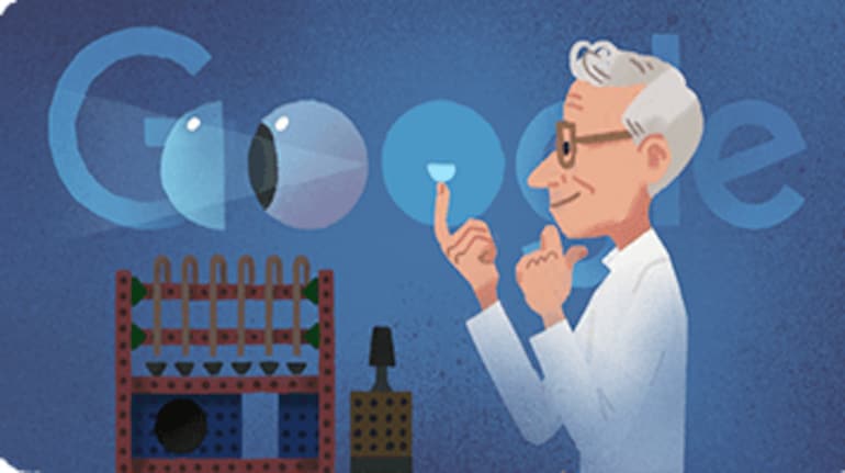 Google Doodle today celebrates Otto Wichterle, inventor of contact lens Google Doodle today celebrates Otto Wichterle, inventor of contact lens