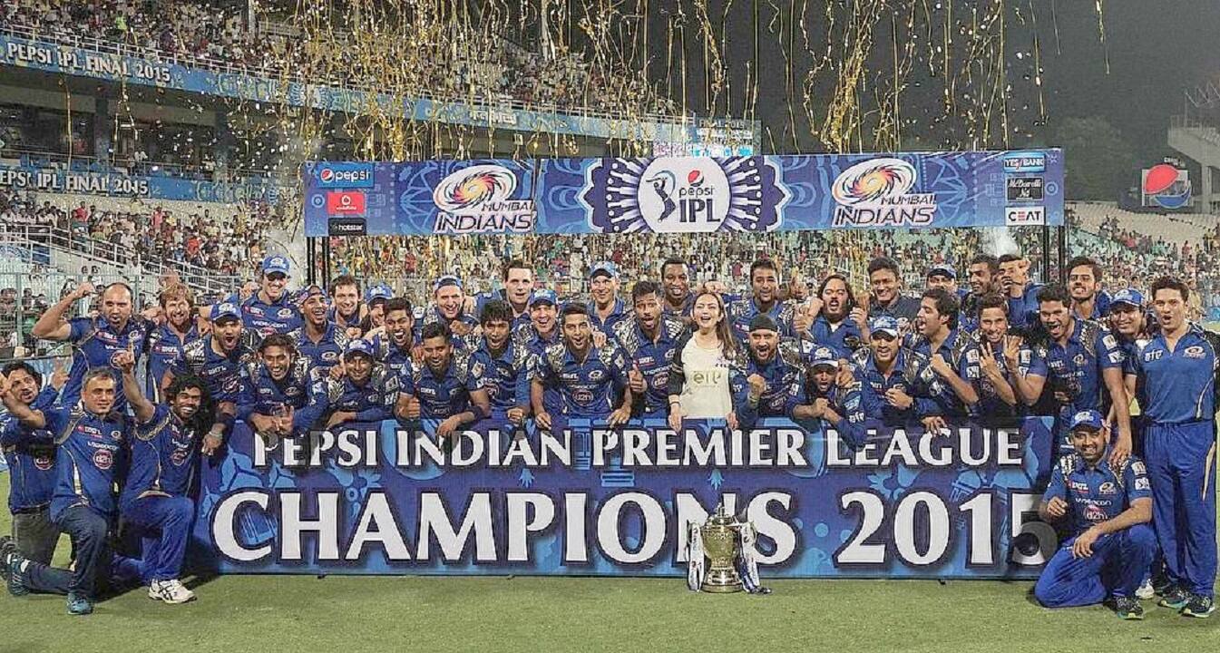 Mumbai won their 2nd IPL title in 2015 edition by beating Chennai Super Kings by 41 runs. (Image: IPL/BCCI) Mumbai won their 2nd IPL title in 2015 edition by beating Chennai Super Kings by 41 runs. (Image: IPL/BCCI)